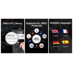 ArtiLink 200 - ferramenta diagnóstica do carro - scanner OBDII OBD2 - leitor de código X431 3001