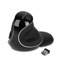 M618 Além de mouse vertical sem fio ergonômico com descanso de palma removível