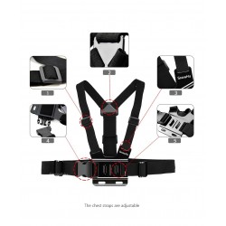 Octopus tripod - chest band mount for GoPro Hero 7 6 5 EKEN H9 Xiaomi Yi 4KGS65Mounts
