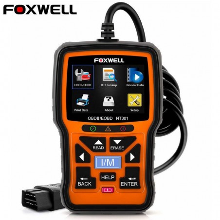 Foxwell NT301 OBD OBD2 scanner - leitor de código de erro - diagnóstico de carro - multi-línguas - universal