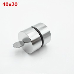 N35 N52 ímã de neodímio - ímã de metal redondo forte 40 * 20mm 2 peças