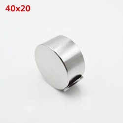 N35 N52 ímã de neodímio - ímã de metal redondo forte 40 * 20mm 2 peças
