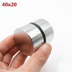 N35 N52 ímã de neodímio - ímã de metal redondo forte 40 * 20mm 2 peças