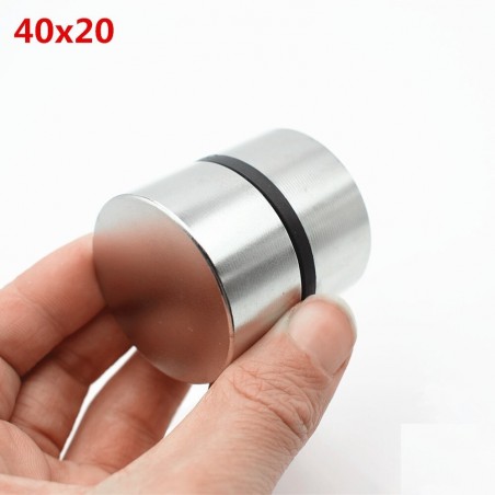 N35 N52 ímã de neodímio - ímã de metal redondo forte 40 * 20mm 2 peças
