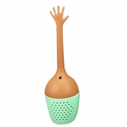 Mão gestos em forma de infusor de chá - estirador de silicone