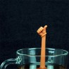 Mão gestos em forma de infusor de chá - estirador de silicone