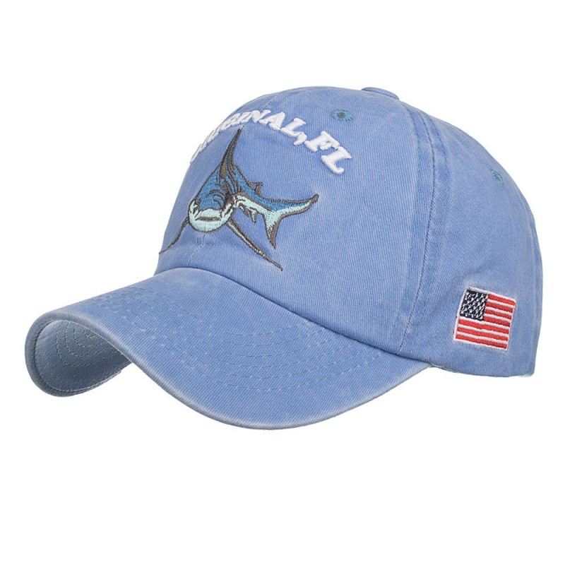 Vintage original Tubarão - bordado algodão boné de beisebol - unisex