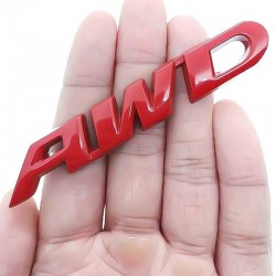 3D AWD - autocolante - cromo