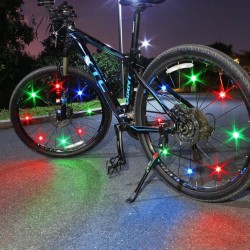 Roda de bicicleta falou luz - aviso Lâmpada LED - impermeável - TL2411