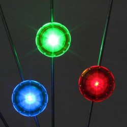 Roda de bicicleta falou luz - aviso Lâmpada LED - impermeável - TL2411