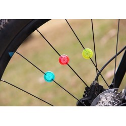 Roda de bicicleta falou luz - aviso Lâmpada LED - impermeável - TL2411