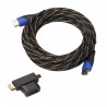 Cabo de vídeo macho HDMI para macho - HDMI para micro HDMI mini HDMI com mini adaptador - cabo de extensão de áudio 5m