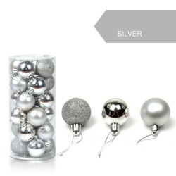 bolas de árvore de Natal - 24 peças