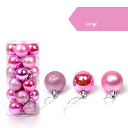 bolas de árvore de Natal - 24 peças