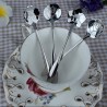 Teaspoon prata decorativa - café e sobremesas 5 peças