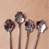 Teaspoon prata decorativa - café e sobremesas 5 peças