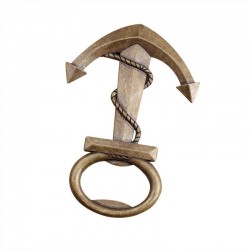 Anchor shaped bottle opener - alloy keychainBar supply