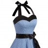 Vintage lace up dress with polka dotsDresses