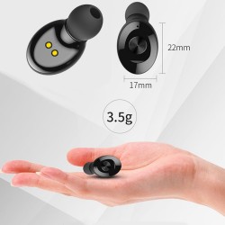 5.0 mini fones de ouvido Bluetooth - vagem de fones de ouvido sem fio com carregamento USB