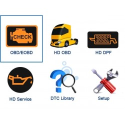 Car & truck OBD2 scanner - leitor de código HD V500 - dual-use - ferramenta de diagnóstico