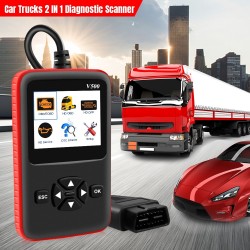 Car & truck OBD2 scanner - leitor de código HD V500 - dual-use - ferramenta de diagnóstico