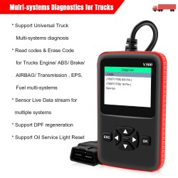 Car & truck OBD2 scanner - leitor de código HD V500 - dual-use - ferramenta de diagnóstico