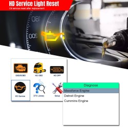 Car & truck OBD2 scanner - leitor de código HD V500 - dual-use - ferramenta de diagnóstico