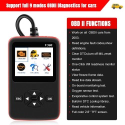 Car & truck OBD2 scanner - leitor de código HD V500 - dual-use - ferramenta de diagnóstico