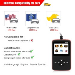 Car & truck OBD2 scanner - leitor de código HD V500 - dual-use - ferramenta de diagnóstico