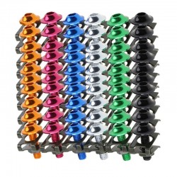 Parafusos universais da motocicleta - grampos de fixação da velocidade da lança - parafusos de carenagem - M6 10 * 6mm 10 peças