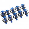 Parafusos universais da motocicleta - grampos de fixação da velocidade da lança - parafusos de carenagem - M6 10 * 6mm 10 peças