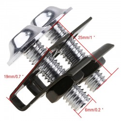 Parafusos universais da motocicleta - grampos de fixação da velocidade da lança - parafusos de carenagem - M6 10 * 6mm 10 peças