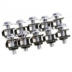 Parafusos universais da motocicleta - grampos de fixação da velocidade da lança - parafusos de carenagem - M6 10 * 6mm 10 peças