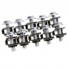 Parafusos universais da motocicleta - grampos de fixação da velocidade da lança - parafusos de carenagem - M6 10 * 6mm 10 peças