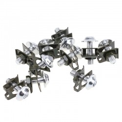 Parafusos universais da motocicleta - grampos de fixação da velocidade da lança - parafusos de carenagem - M6 10 * 6mm 10 peças
