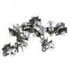 Parafusos universais da motocicleta - grampos de fixação da velocidade da lança - parafusos de carenagem - M6 10 * 6mm 10 peças