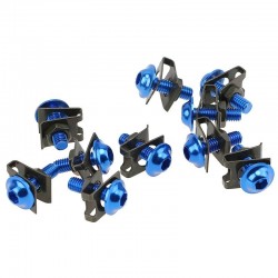 Parafusos universais da motocicleta - grampos de fixação da velocidade da lança - parafusos de carenagem - M6 10 * 6mm 10 peças