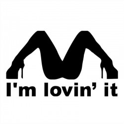 Eu estou Lovin' It - adesivo de carro de vinil 21.8 * 12,8 cm