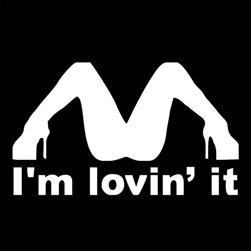Eu estou Lovin' It - adesivo de carro de vinil 21.8 * 12,8 cm