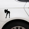 Menina sexy - adesivo de carro de vinil 9 * 15 cm