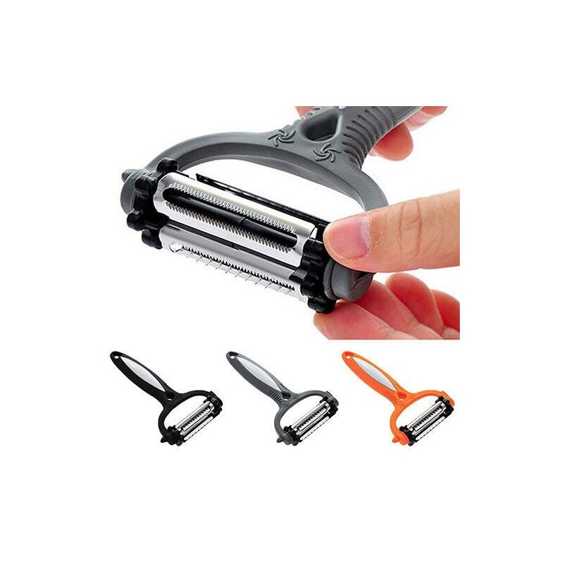 Ferramenta de cozinha rotativa de 360 graus multifuncional - descascador para legumes e frutas - grater - slicer