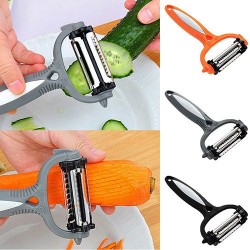 Ferramenta de cozinha rotativa de 360 graus multifuncional - descascador para legumes e frutas - grater - slicer