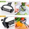 Ferramenta de cozinha rotativa de 360 graus multifuncional - descascador para legumes e frutas - grater - slicer