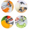 Ferramenta de cozinha rotativa de 360 graus multifuncional - descascador para legumes e frutas - grater - slicer
