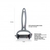 Ferramenta de cozinha rotativa de 360 graus multifuncional - descascador para legumes e frutas - grater - slicer