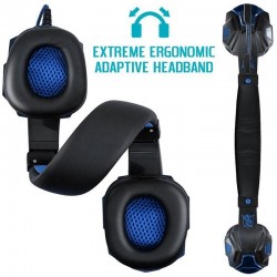 PC780 - auscultadores de jogos - fone de ouvido com fio com microfone & Led