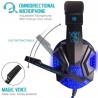 PC780 - auscultadores de jogos - fone de ouvido com fio com microfone & Led