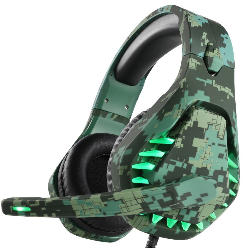 fone de ouvido de jogos de 3,5 mm - fones de ouvido com microfone & Led luz