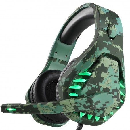 fone de ouvido de jogos de 3,5 mm - fones de ouvido com microfone & Led luz
