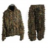 terno de caça com folhas 3D - conjunto de camuflagem